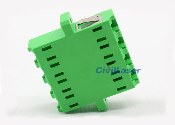 LC一体式単一モード四芯緑色プラスチック製光ファイバアダプタ